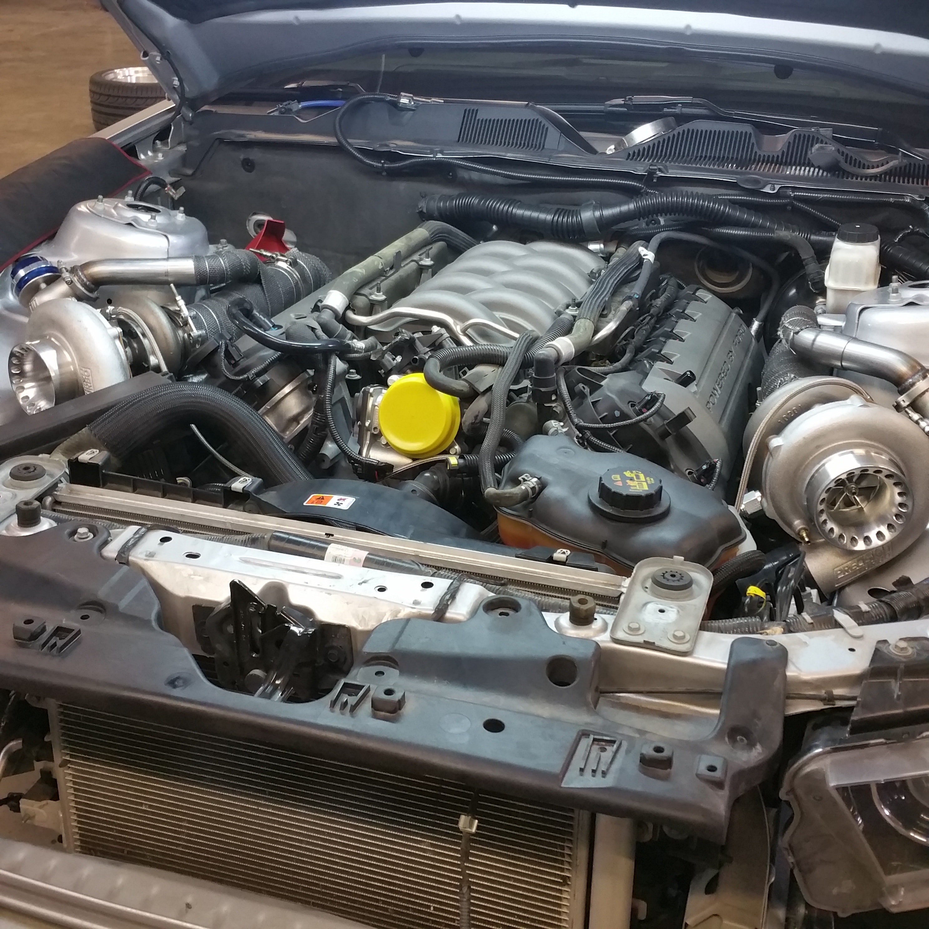 Custom polished aluminum intake manifold